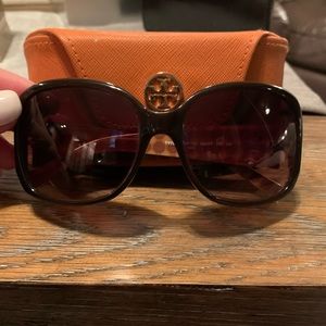 Tory Burch Brown Plastic Sunglasses